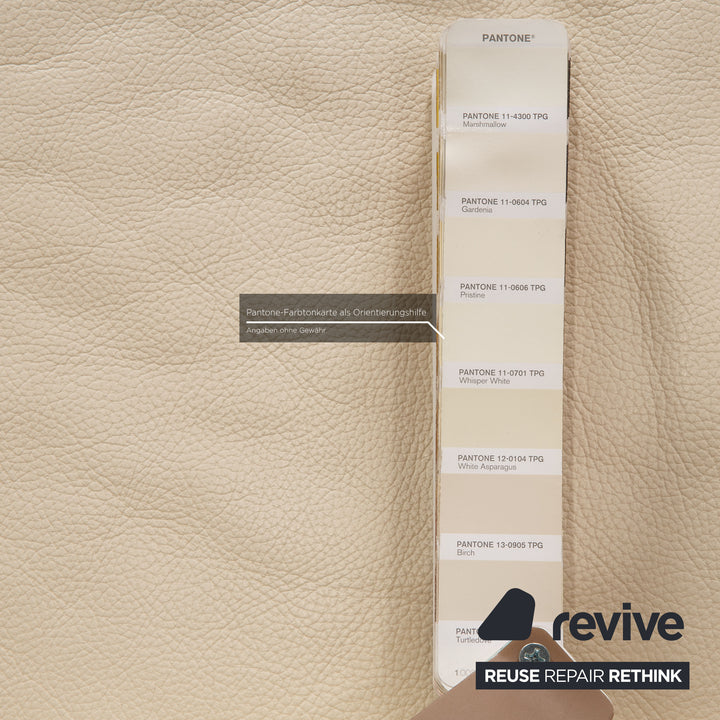 Brühl Moule Leder Sofa Creme Zweisitzer Couch Funktion Relaxfunktion