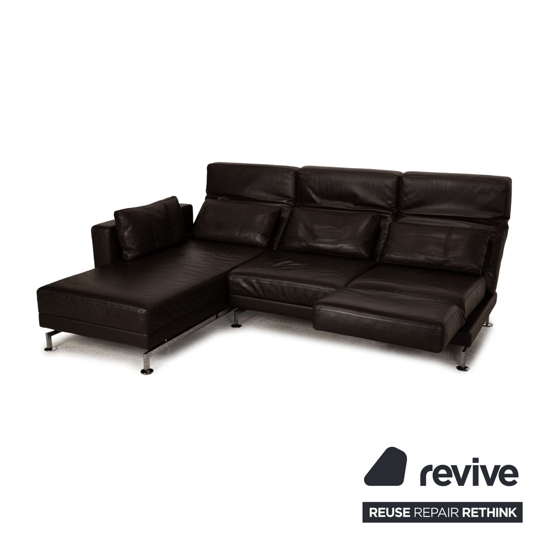 Brühl Moule Leder Sofa Braun Ecksofa Couch Funktion