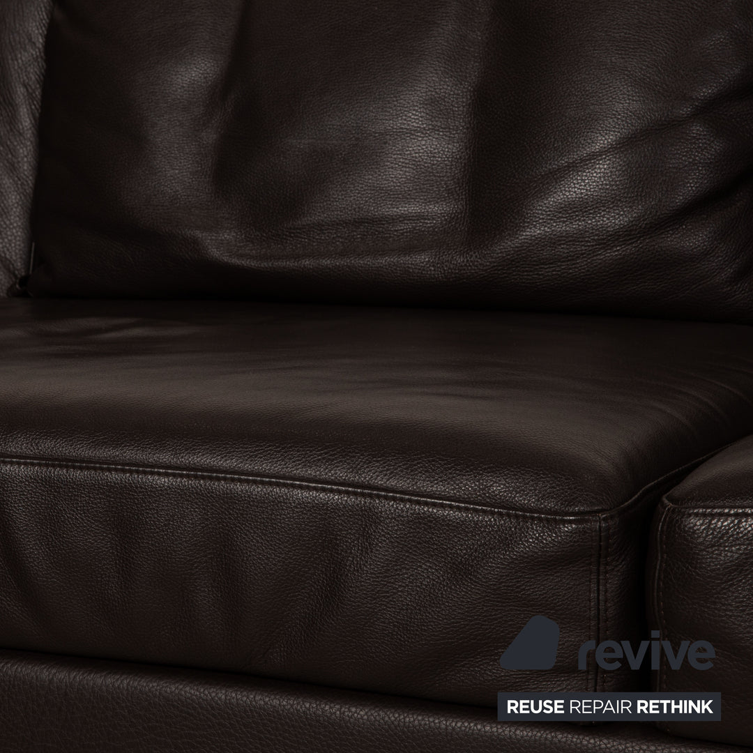 Brühl Moule Leder Sofa Braun Ecksofa Couch Funktion