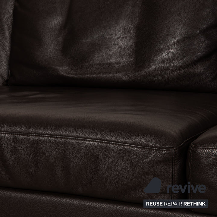 Brühl Moule Leder Sofa Braun Ecksofa Couch Funktion