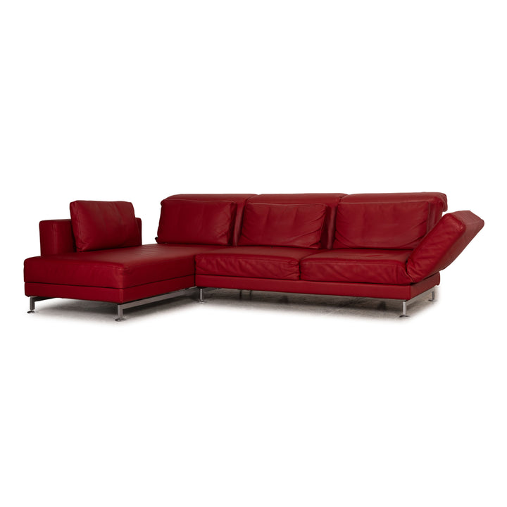 Brühl Moule Leder Sofa Rot Ecksofa Couch Funktion