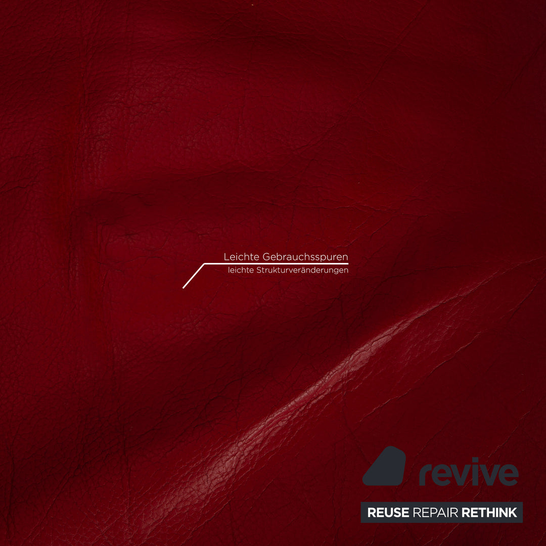 Brühl Moule Leder Sofa Rot Ecksofa Couch Funktion