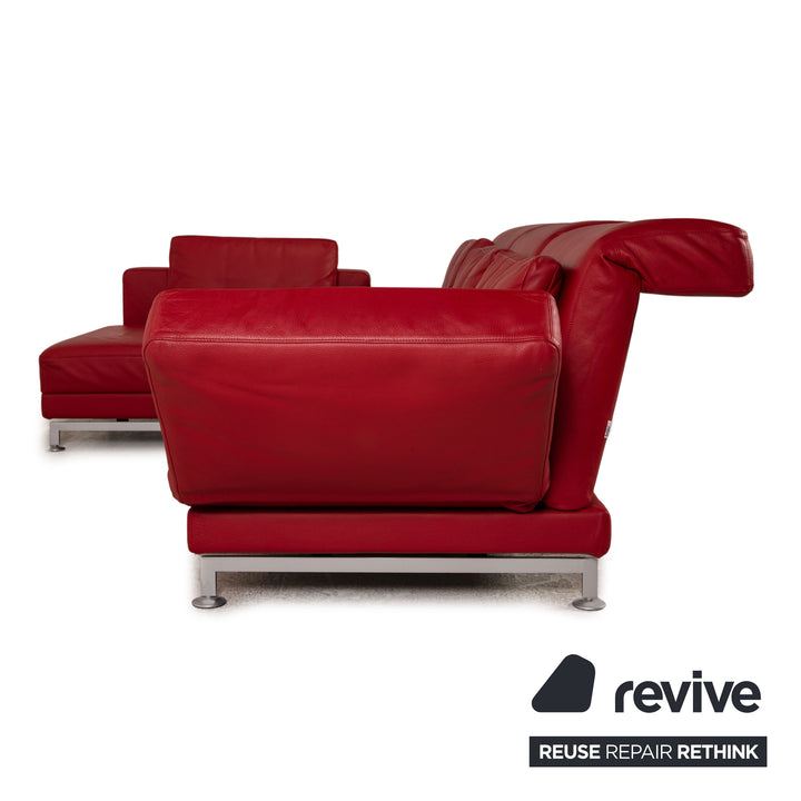 Brühl Moule Leder Sofa Rot Ecksofa Couch Funktion