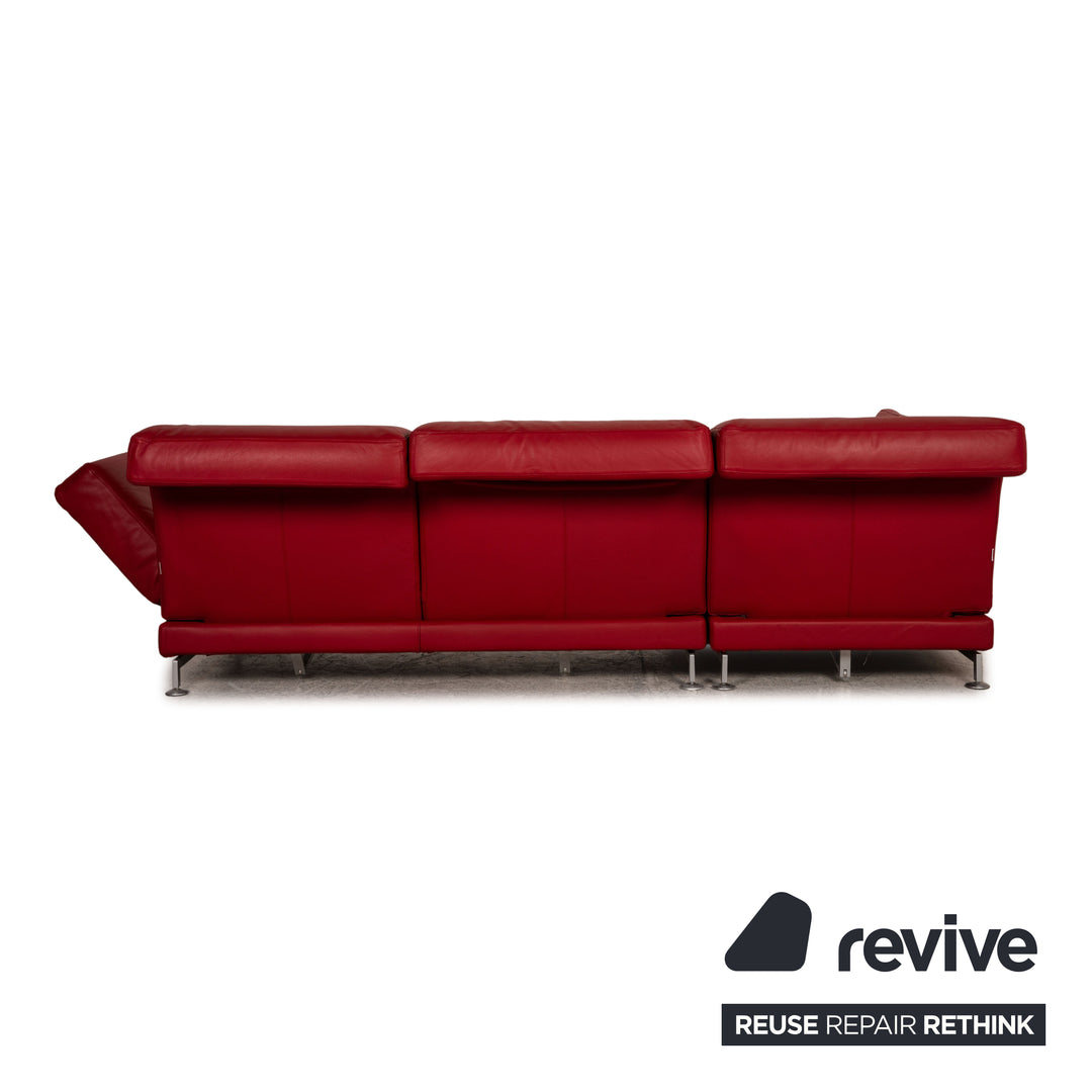Brühl Moule Leder Sofa Rot Ecksofa Couch Funktion