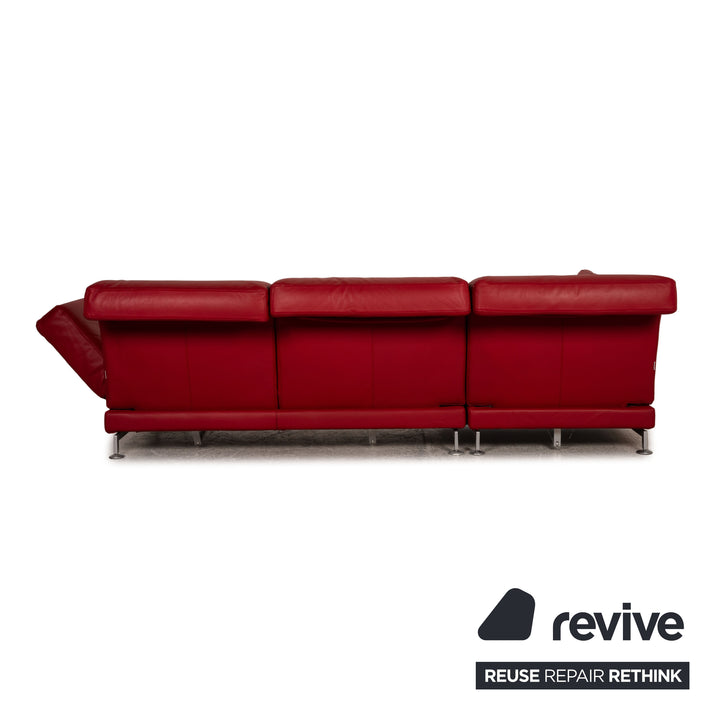 Brühl Moule Leder Sofa Rot Ecksofa Couch Funktion