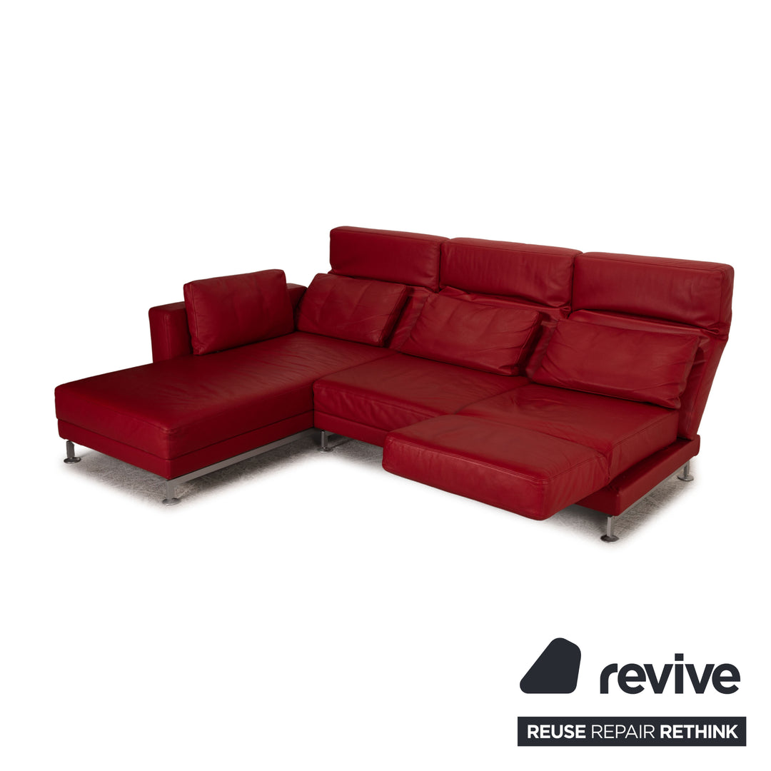 Brühl Moule Leder Sofa Rot Ecksofa Couch Funktion