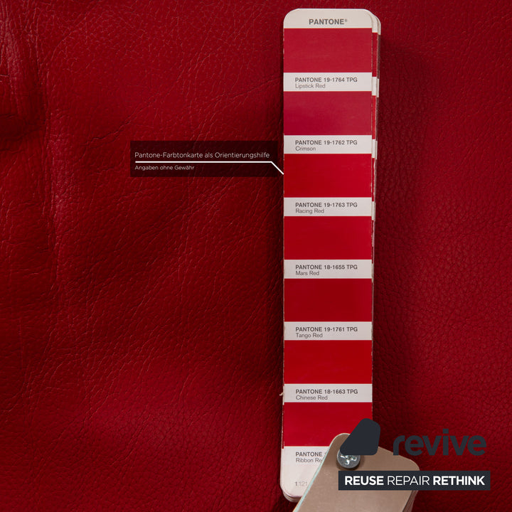 Brühl Moule Leder Sofa Rot Ecksofa Couch Funktion