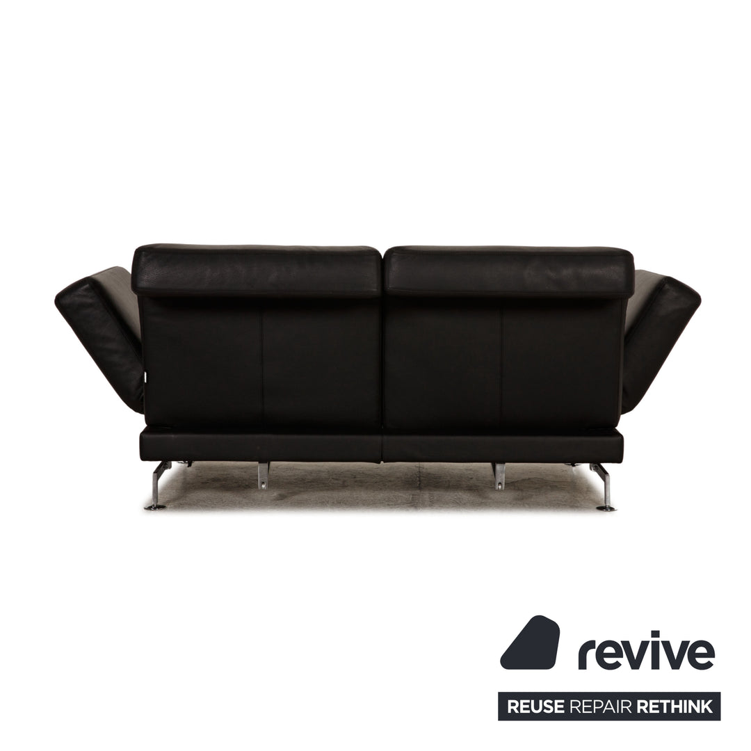 Brühl Moule Leder Sofa Schwarz Zweisitzer Couch Funktion