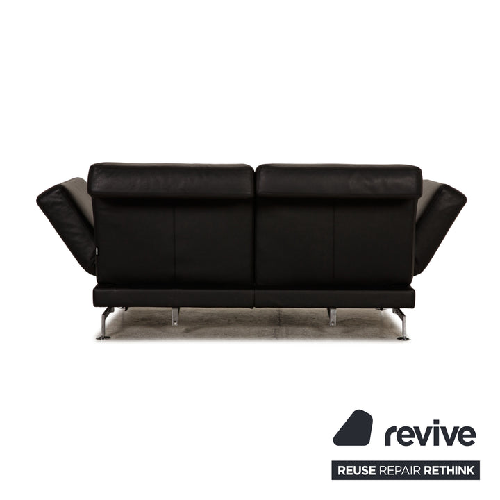 Brühl Moule Leder Sofa Schwarz Zweisitzer Couch Funktion