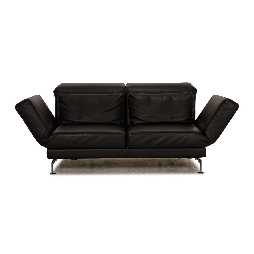 Brühl Moule Leder Sofa Schwarz Zweisitzer Couch Funktion