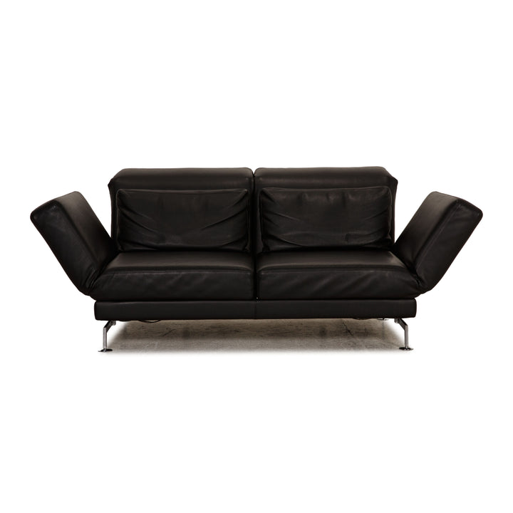 Brühl Moule Leder Sofa Schwarz Zweisitzer Couch Funktion