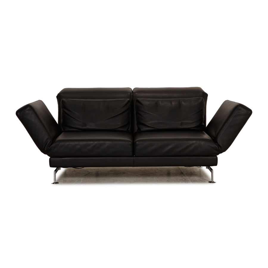 Brühl Moule Leder Sofa Schwarz Zweisitzer Couch Funktion