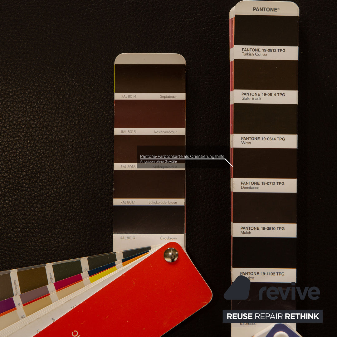 Brühl Moule (medium) Leder Zweisitzer Braun Dunkelbraun Sofa Couch