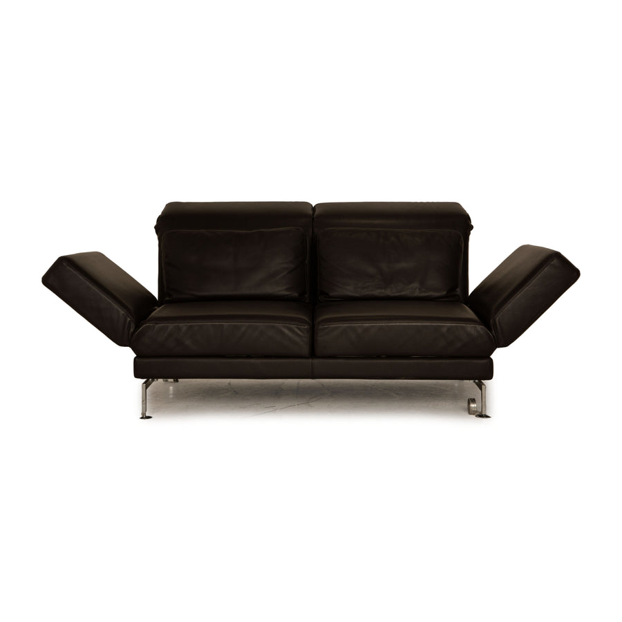 Brühl Moule (medium) Leder Zweisitzer Braun Dunkelbraun Sofa Couch