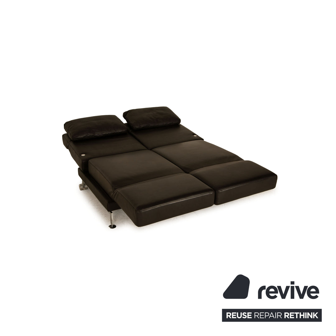 Brühl Moule (medium) Leder Zweisitzer Braun Dunkelbraun Sofa Couch