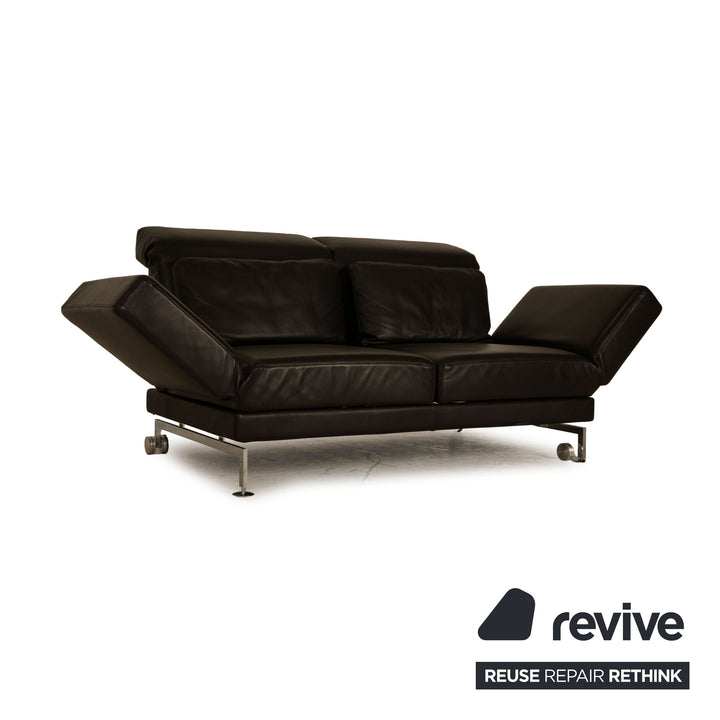Brühl Moule (medium) Leder Zweisitzer Braun Dunkelbraun Sofa Couch