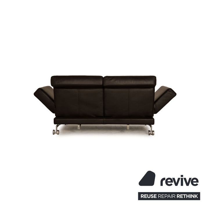 Brühl Moule (medium) Leder Zweisitzer Braun Dunkelbraun Sofa Couch