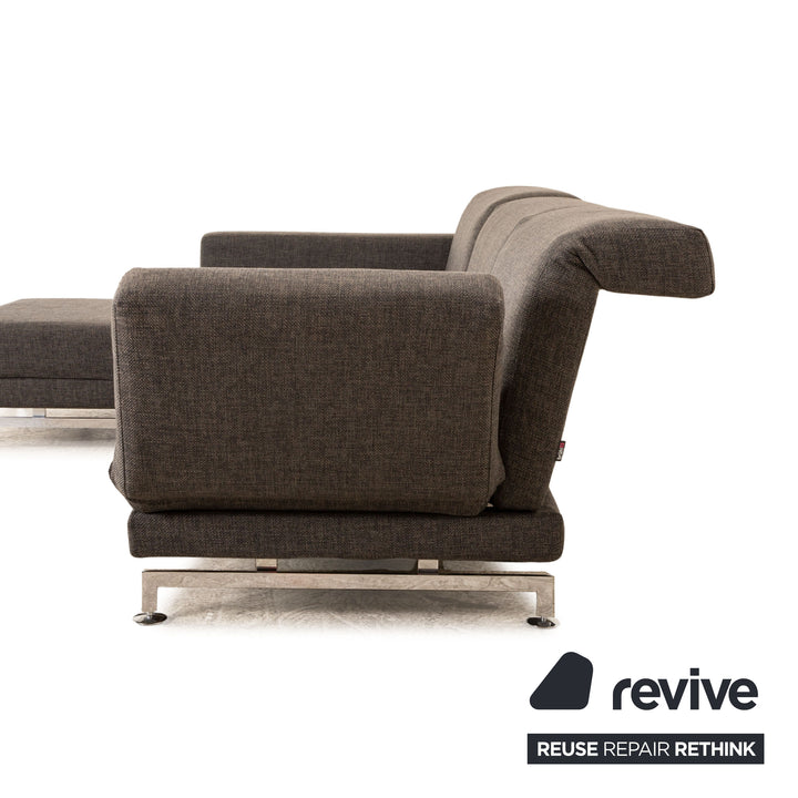 Brühl Moule Stoff Ecksofa Grau manuelle Funktion Relaxfunktion