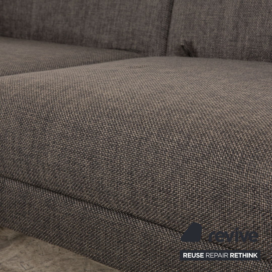 Brühl Moule Stoff Ecksofa Grau manuelle Funktion Relaxfunktion