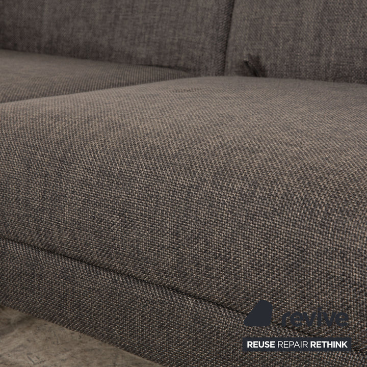 Brühl Moule Stoff Ecksofa Grau manuelle Funktion Relaxfunktion