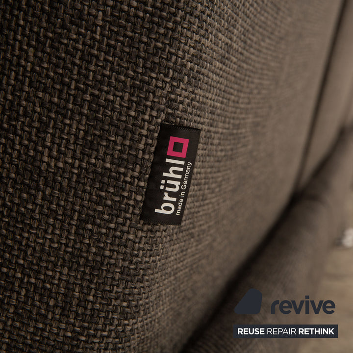 Brühl Moule Stoff Ecksofa Grau manuelle Funktion Relaxfunktion