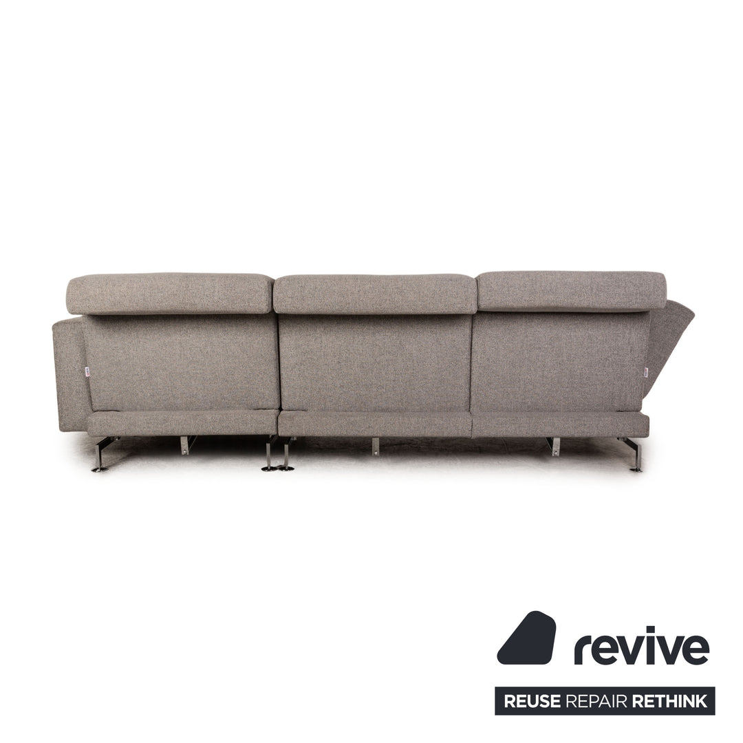 Brühl Moule Stoff Ecksofa Grau Sofa Couch Liegefunktion