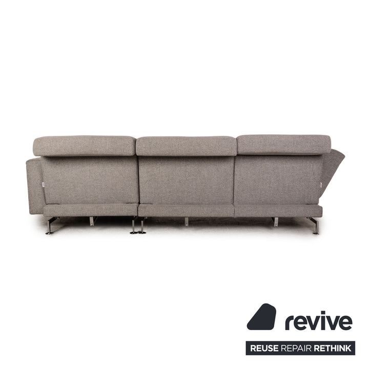 Brühl Moule Stoff Ecksofa Grau Sofa Couch Liegefunktion
