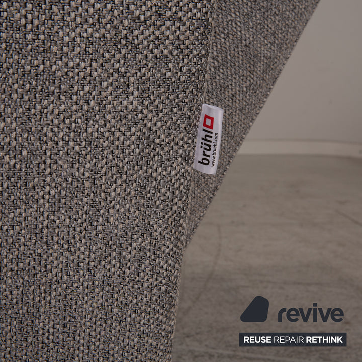 Brühl Moule Stoff Ecksofa Grau Sofa Couch Liegefunktion