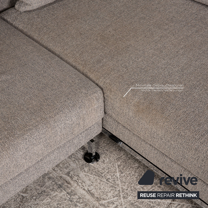 Brühl Moule Stoff Ecksofa Grau Sofa Couch Liegefunktion