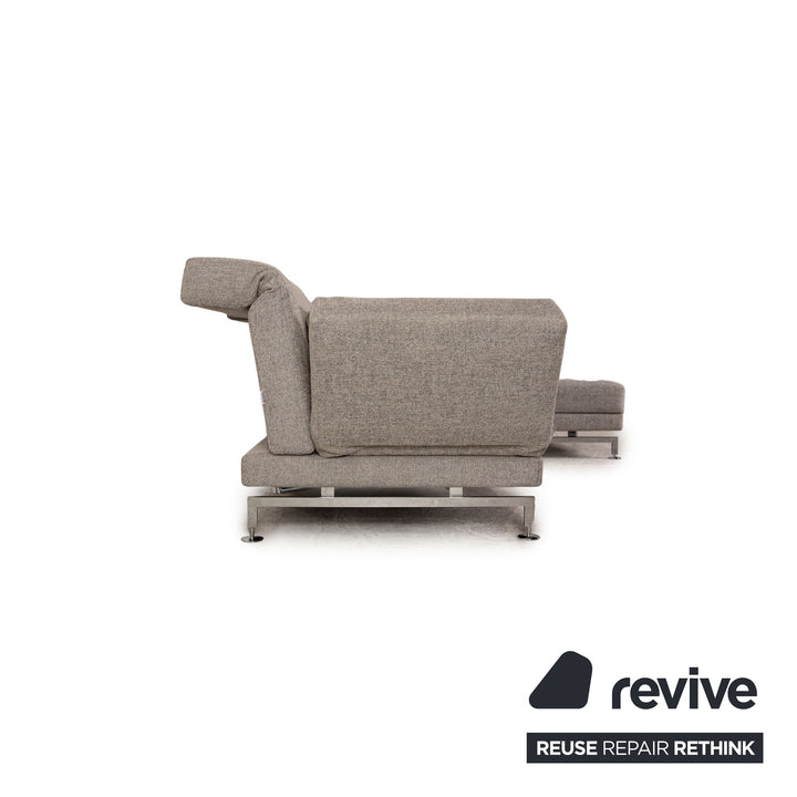 Brühl Moule Stoff Ecksofa Grau Sofa Couch Liegefunktion