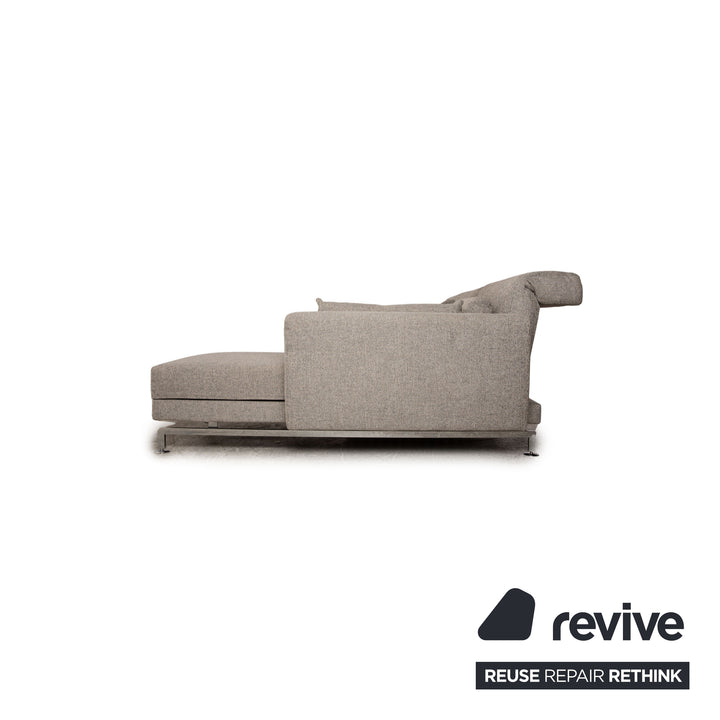 Brühl Moule Stoff Ecksofa Grau Sofa Couch Liegefunktion