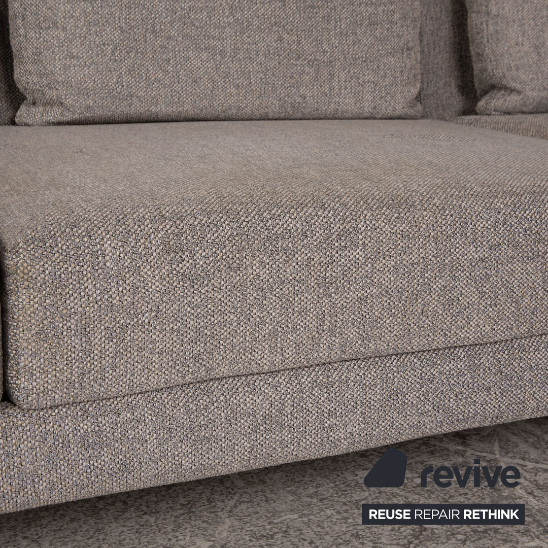 Brühl Moule Stoff Ecksofa Grau Sofa Couch Liegefunktion