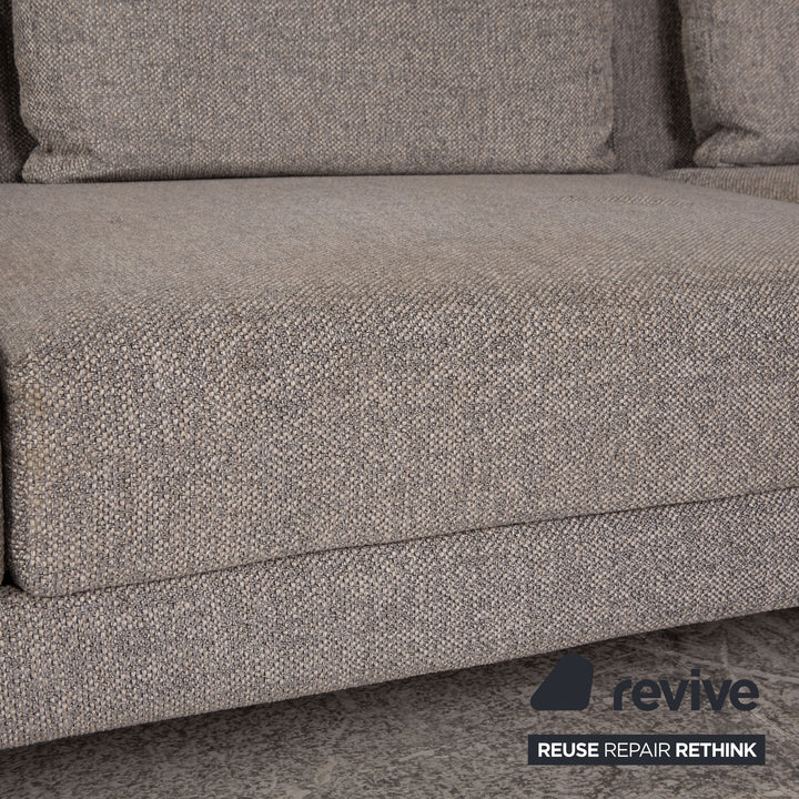 Brühl Moule Stoff Ecksofa Grau Sofa Couch Liegefunktion