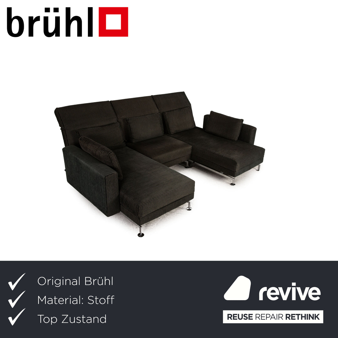 Brühl Moule Stoff Ecksofa Grün Sofa Couch Funktion