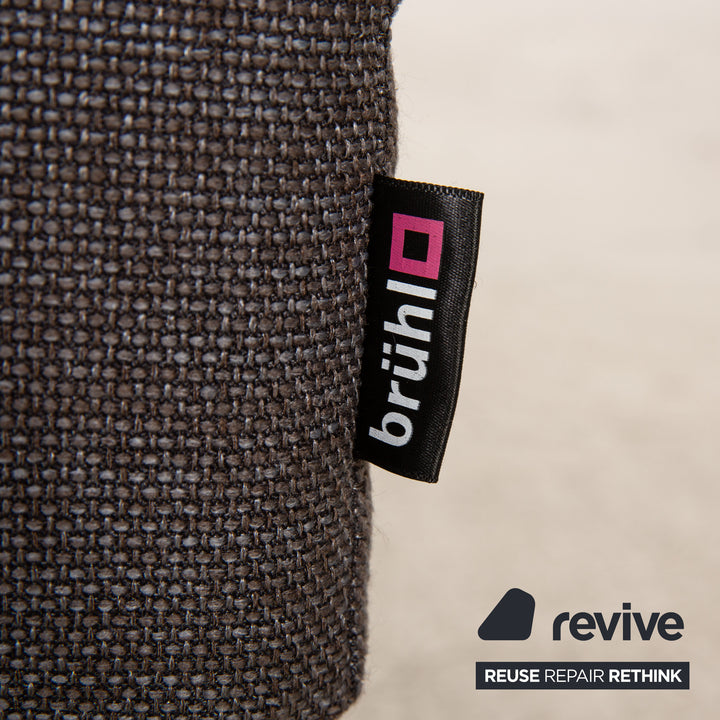 Brühl Moule Stoff Hocker Anthrazit