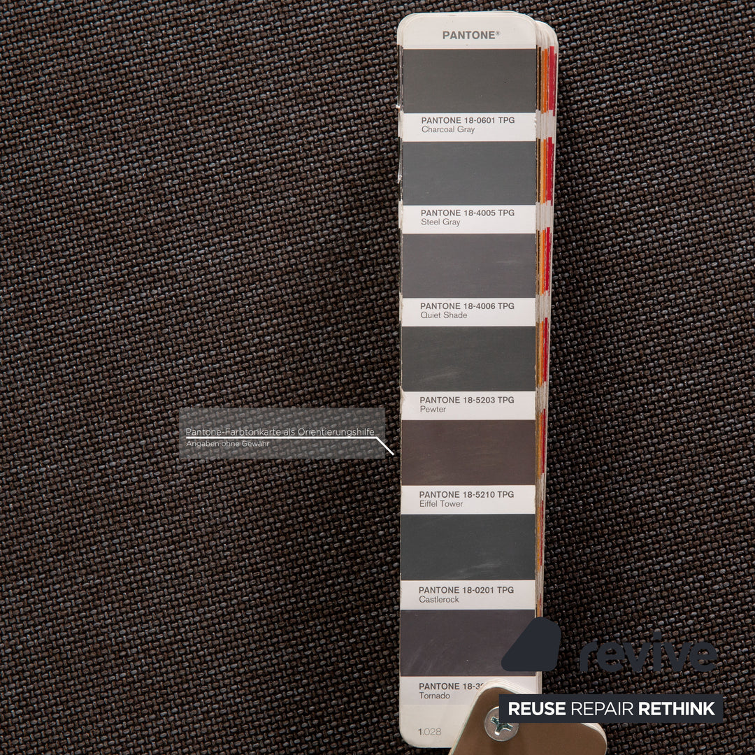 Brühl Moule Stoff Hocker Anthrazit