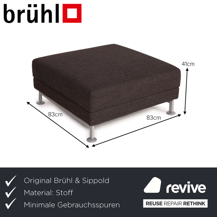 Brühl Moule Stoff Hocker Braun