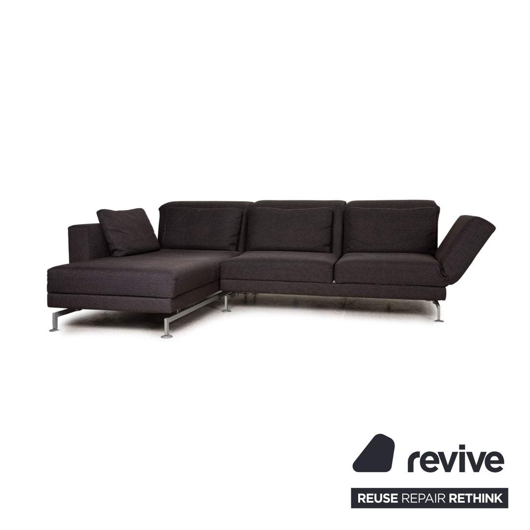 Brühl Moule Stoff Sofa Anthrazit Ecksofa Couch Funktion Relaxfunktion