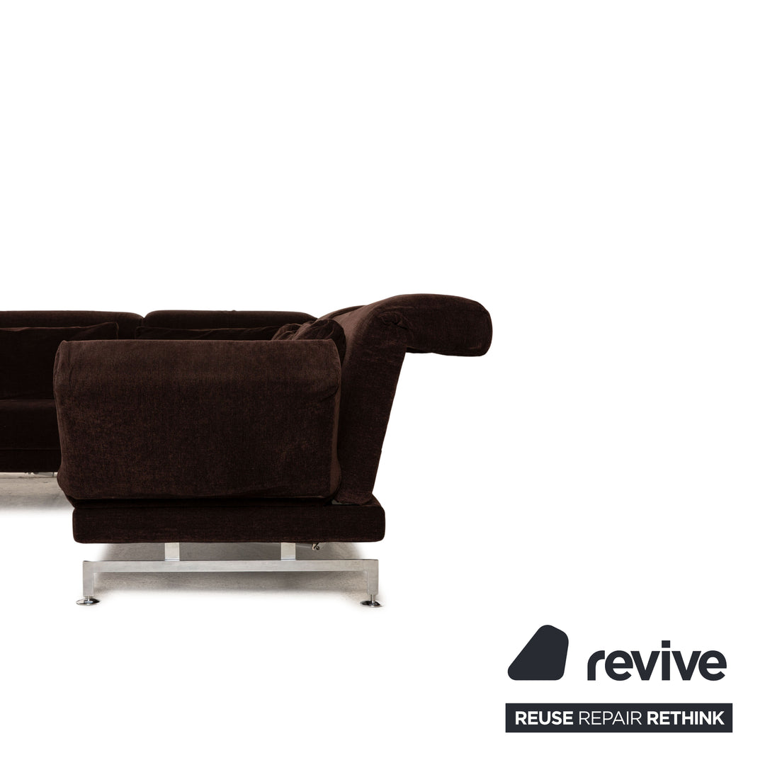 Brühl Moule Stoff Sofa Braun Ecksofa Couch Funktion Relaxfunktion