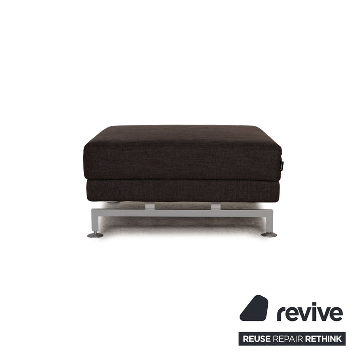 Brühl Moule Stoff Sofa Garnitur Anthrazit Ecksofa Hocker Funktion Relaxfunktion