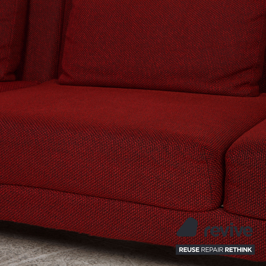 Brühl Moule Stoff Sofa Weinrot Ecksofa Couch Funktion