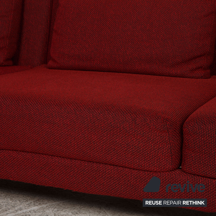 Brühl Moule Stoff Sofa Weinrot Ecksofa Couch Funktion