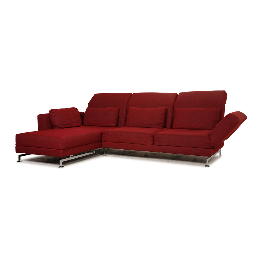 Brühl Moule Stoff Sofa Weinrot Ecksofa Couch Funktion
