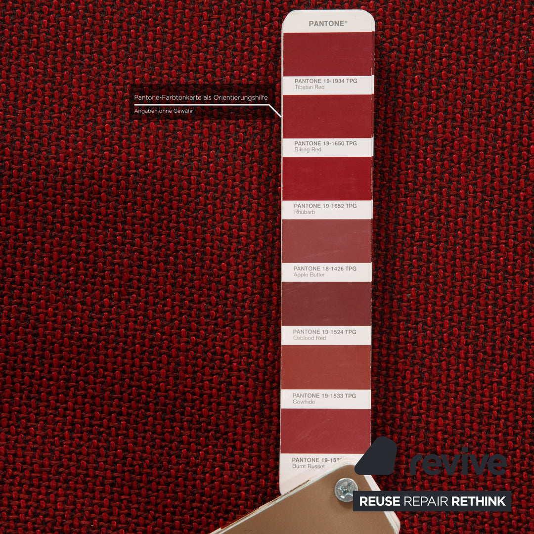 Brühl Moule Stoff Sofa Weinrot Ecksofa Couch Funktion