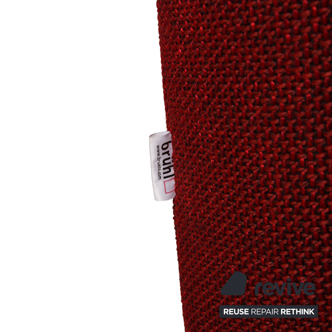 Brühl Moule Stoff Sofa Weinrot Ecksofa Couch Funktion