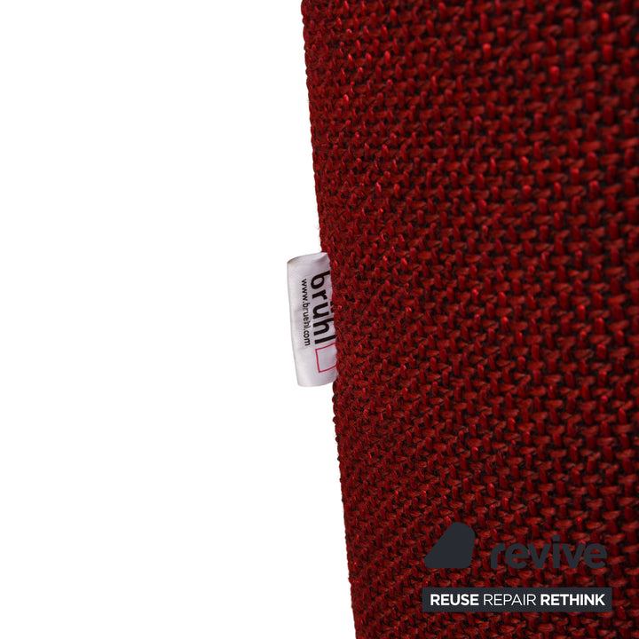 Brühl Moule Stoff Sofa Weinrot Ecksofa Couch Funktion