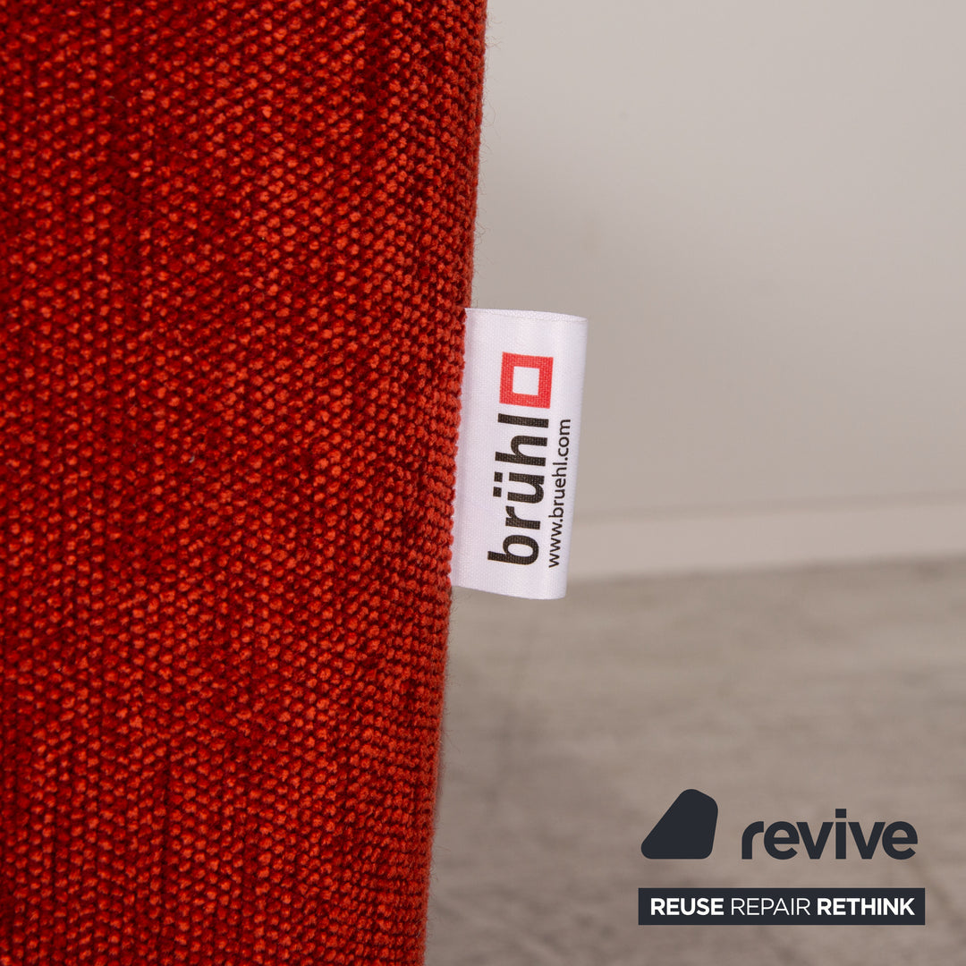 Brühl Moule Stoff Ecksofa Rot Orange Funktion Sofa Couch