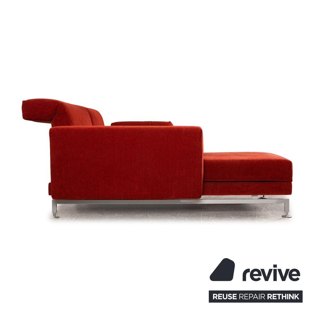 Brühl Moule Stoff Ecksofa Rot Orange Funktion Sofa Couch