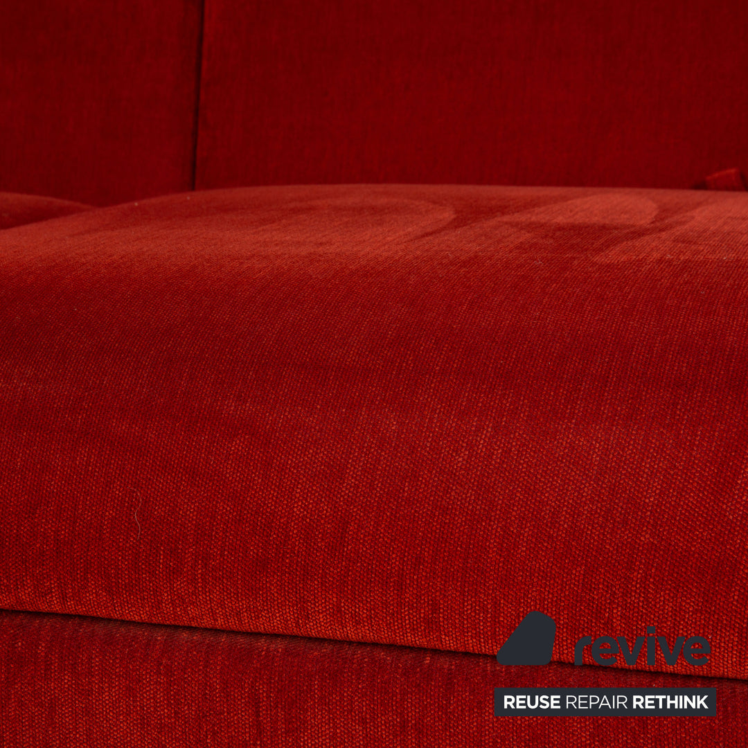 Brühl Moule Stoff Ecksofa Rot Orange Funktion Sofa Couch