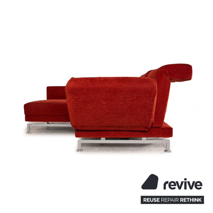 Brühl Moule Stoff Ecksofa Rot Orange Funktion Sofa Couch